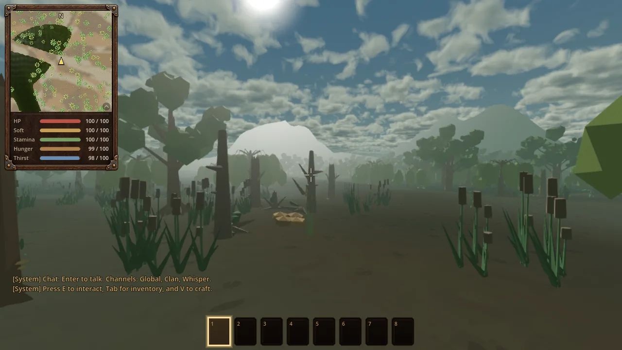 The swamp in summer