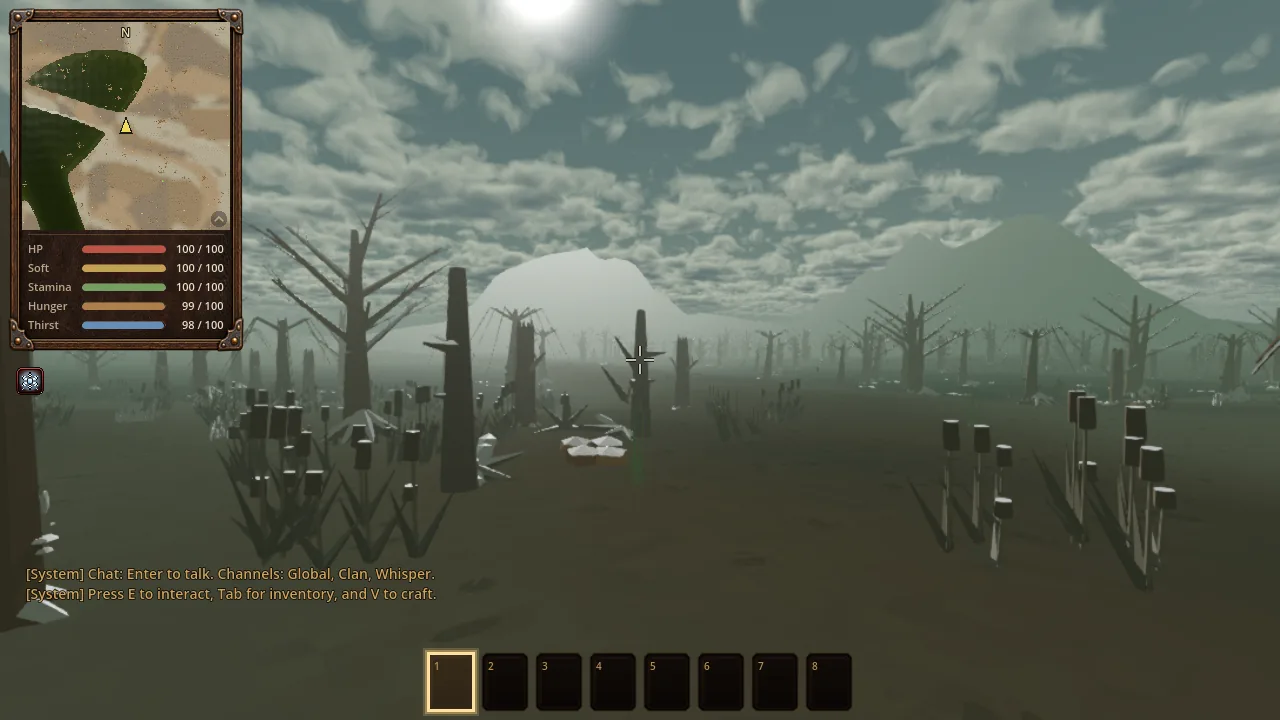 The swamp in winter