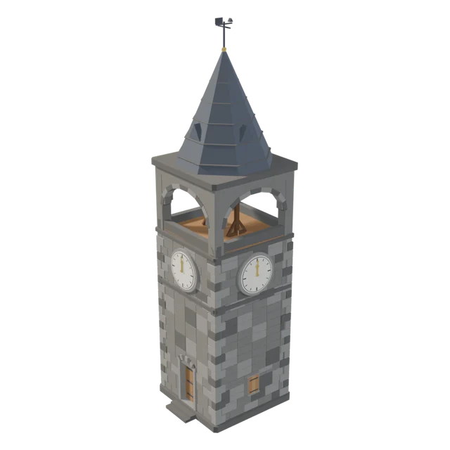 Stone clock tower